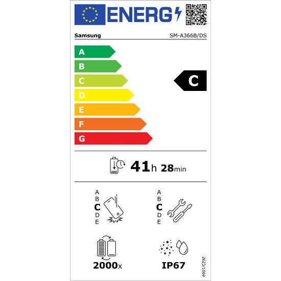 Mobilni telefon SAMSUNG Galaxy A36, 6,7", 6GB, 128GB, Android 15, črn