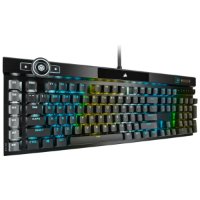 Tipkovnica CORSAIR K100 RGB, otično-mehančna, Corsair OPX, US Layout, USB, črna