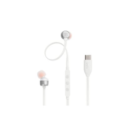 slušalke JBL Tune 310C, USB-C, in-ear, bele