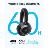 slušalke ANKER SoundCore Space One Pro, brezžične, črne