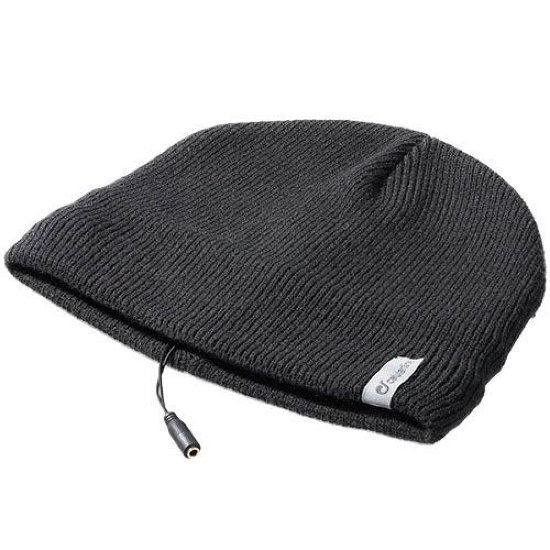 Glasbena zimska kapa CELLULARLINE, črna