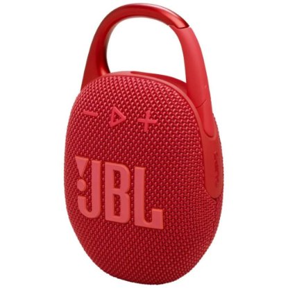 Zvočnik JBL Clip 5, bluetooth, vodoodporen, 7W, rdeč