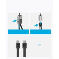 Mobilni USB polnilec ANKER Powerbank 20000mAh, 30W, USB-C kabel, črni