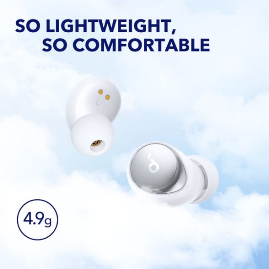 slušalke ANKER SoundCore Space A40, in-ear, brezžične, Bluetooth, bele