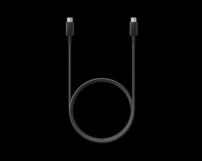 Kabel SAMSUNG, USB-C (M) na USB-C (M) 5A, 1m, črni