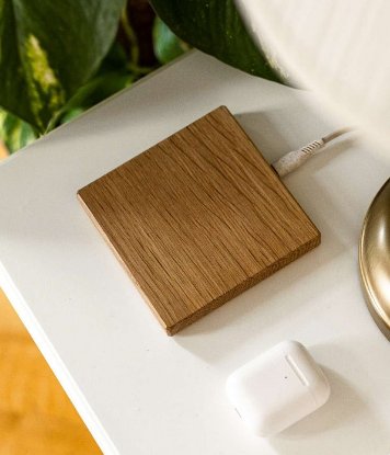 Brezžični polnilec TREED Sandy Oak Qi, 15W, MagSafe