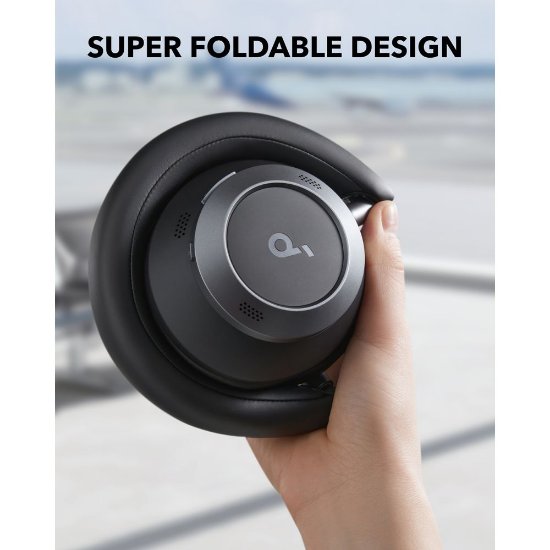 slušalke ANKER SoundCore Space One Pro, brezžične, črne