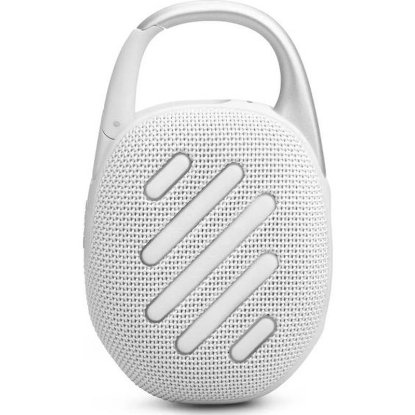 Zvočnik JBL Clip 5, bluetooth, vodoodporen, 7W, bel