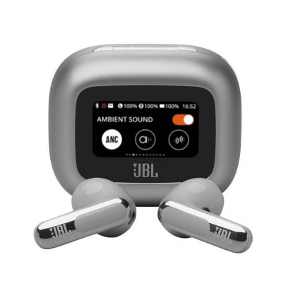 Slušalice JBL Live Flex 3, bežične, Bluetooth, ANC, in-ear, srebrne Slušalke JBL Live Flex 3, brezžične, Bluetooth, ANC, ušesne, srebrne