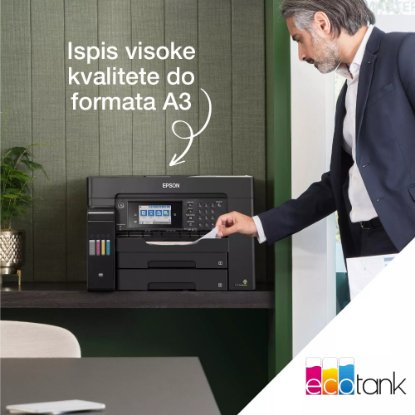 Multifunkcijski Tiskalnik EPSON ITS L15160, Tiskalnik/scanner/copy/fax, Eco Tank, A3, 4800 dpi, USB, LAN, WiFi