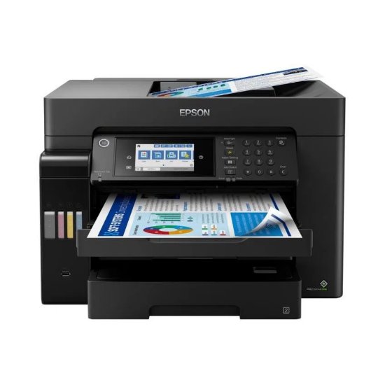 Multifunkcijski Tiskalnik EPSON ITS L15160, Tiskalnik/scanner/copy/fax, Eco Tank, A3, 4800 dpi, USB, LAN, WiFi