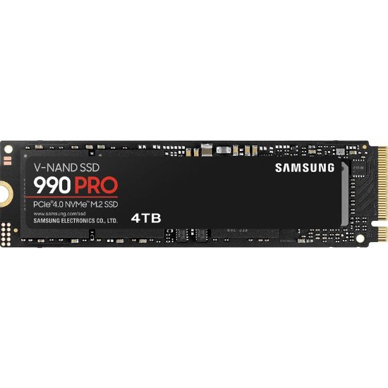 SSD 4TB SAMSUNG 990 PRO NVMe M.2, MZ-V9P4T0BW, maks. do 7450/6900 MB/s