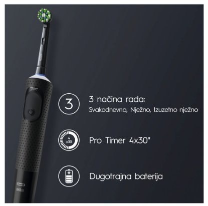 Električna zobna ščetka ORAL-B Vitality Pro, črna
