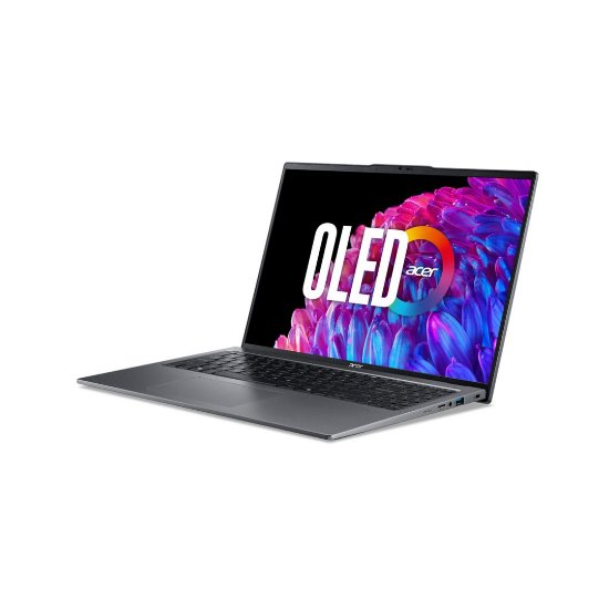 Prenosni računalnik ACER Swift Go 16 OLED NX.KWNEX.003 / Core Ultra 5 125U, 16GB, 1TB SSD, Intel Graphics, 16" 3,2K 120Hz OLED, Windows 11, siv