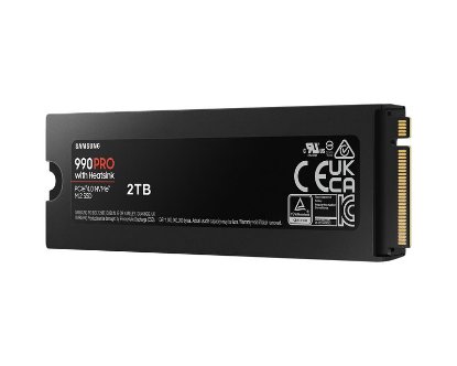 SSD 2TB SAMSUNG 990 PRO NVMe M.2, MZ-V9P2T0CW, maks. do 7450/6900 MB/s, hladilnik