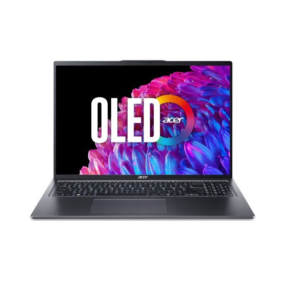 Prenosni računalnik ACER Swift Go 16 OLED NX.KWNEX.003 / Core Ultra 5 125U, 16GB, 1TB SSD, Intel Graphics, 16" 3,2K 120Hz OLED, Windows 11, siv
