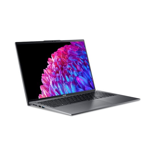 Prenosni računalnik ACER Swift Go 16 OLED NX.KWNEX.003 / Core Ultra 5 125U, 16GB, 1TB SSD, Intel Graphics, 16" 3,2K 120Hz OLED, Windows 11, siv