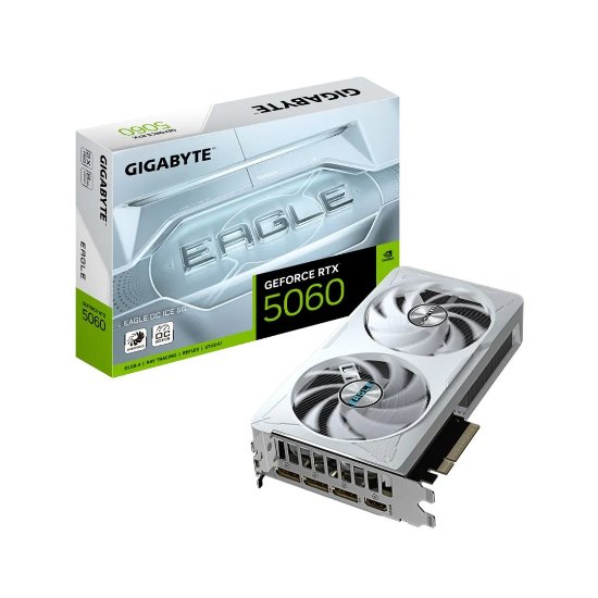 Grafična kartica GIGABYTE GeForce RTX 5060 Eagle OC ICE, 8GB GDDR7