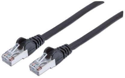 Kabel INTELLINET patch CAT6a S/FTP, črn, 0.25m