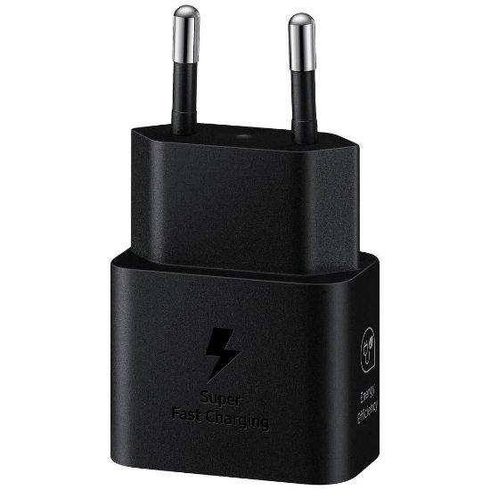Polnilec SAMSUNG T2510, 25W, USB-C, USB-C kabel, črni