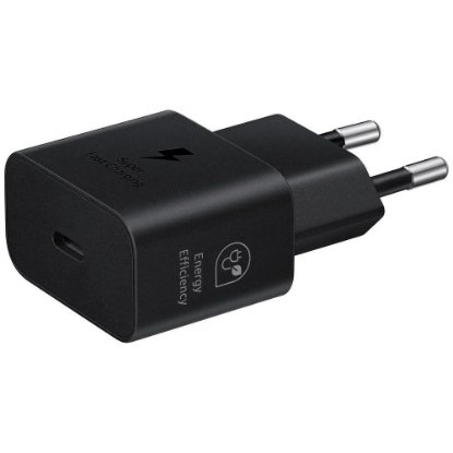 Polnilec SAMSUNG T2510, 25W, USB-C, USB-C kabel, črni