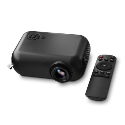Projektor LED MIKAMAX Smart Mini projector, 480x360, 1800 lumena, 2000:1, HDMI, USB, WiFi, črni