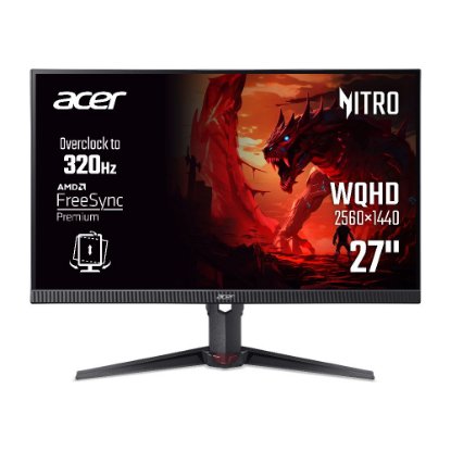 Gaming monitor 27" ACER Nitro XV270UF3 UM.HX0EE.323, QHD, IPS, 320Hz, 1ms, 250cd/m2, G-Sync, FreeSync, pivot, zvočniki, črn