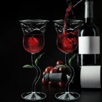 Set kozarcev za vino MIKAMAX Rose Wine Glass Set