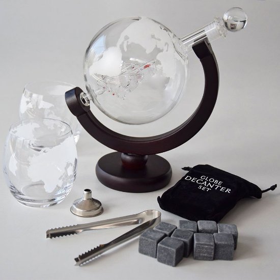 Set za viski MIKAMAX Globe Decanter Set