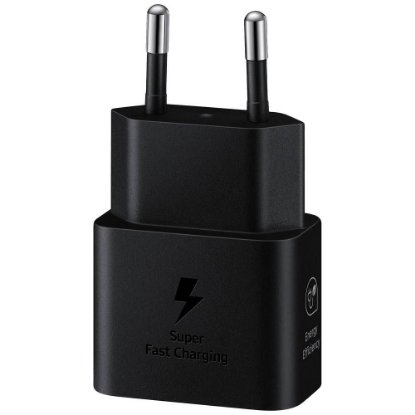 Polnilec SAMSUNG T2510, 25W, USB-C, brez kabela, črni