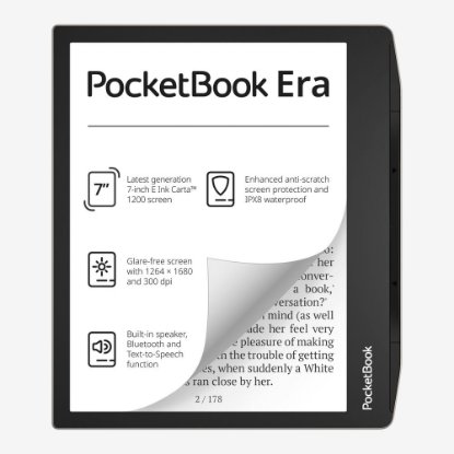 E-bralnik POCKETBOOK Era, 7" Touch, 16GB, WiFi, srebrni