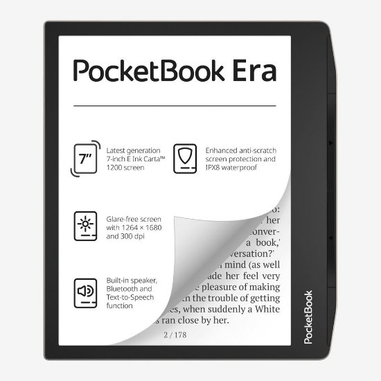 E-bralnik POCKETBOOK Era, 7" Touch, 16GB, WiFi, srebrni