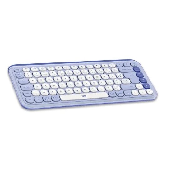 Tipkovnica + Miška LOGITECH POP Icon Combo, brezžična, US Layout, BT, vijolična