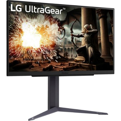 Gaming monitor 27" LG 27GS75Q-B.AEU, QHD, IPS, 200Hz, 1ms, 300cd/m2, G-Sync, FreeSync, pivot, črni