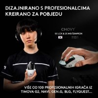 Miška LOGITECH Pro X2 Superstrike, brezžična, optična, 44.000 dpi, bela, USB