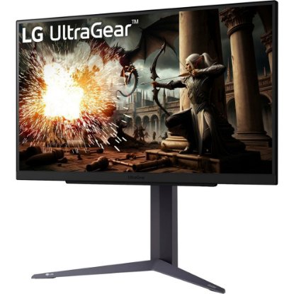 Gaming monitor 27" LG 27GS75Q-B.AEU, QHD, IPS, 200Hz, 1ms, 300cd/m2, G-Sync, FreeSync, pivot, črni