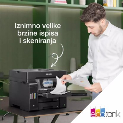 Multifunkcijski Tiskalnik EPSON EcoTank L6570, Tiskalnik/scanner/copy, 4800 x 1200, USB, LAN, WiFi, črni