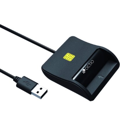 bralnik pametnih kartica OCTIO R305A, USB-A, crni