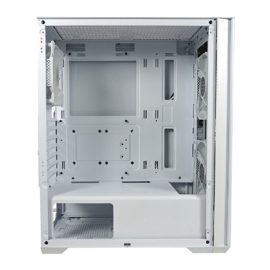 Ohišje LC POWER LC-717W-ON Meshwork_L Light, MIDI, ATX, steklo, belo, brez napajalnika