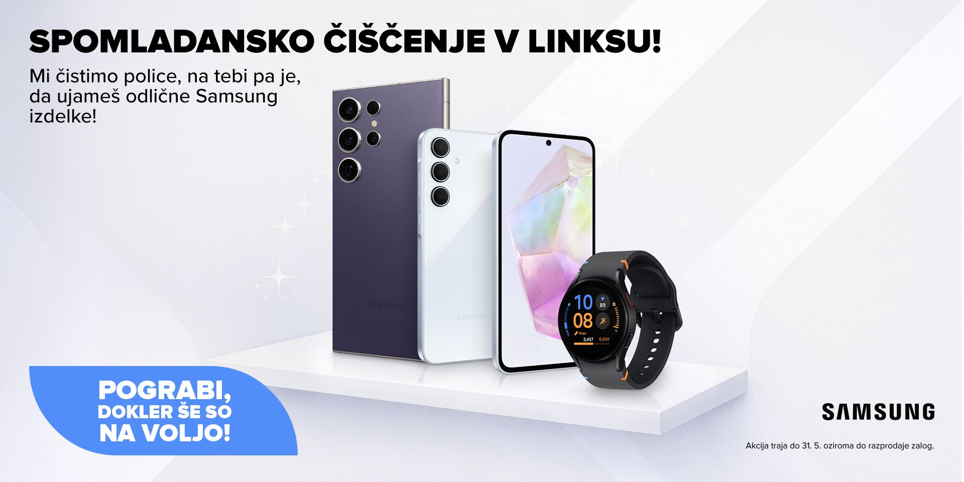 Samsung spomladansko čiščenje zalog