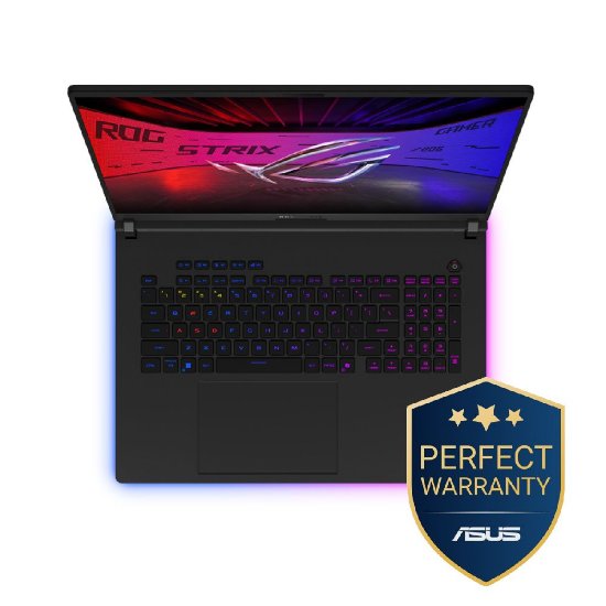 Laptop ASUS ROG Strix G835LX-SA123X / Core Ultra 9 285HX, 64 GB, 2 TB SSD, nVidia GeForce RTX 5090, 18" WQXGA 240 Hz IPS, Windows 11 Pro, črn