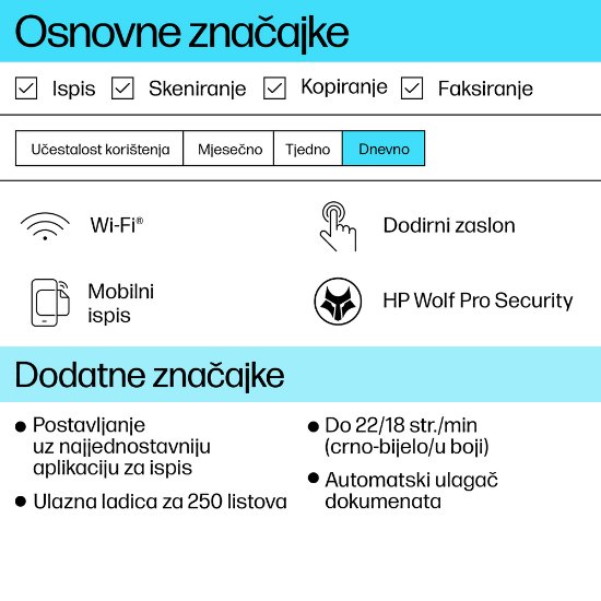 Multifunkcijski Tiskalnik HP OfficeJet Pro 9120e, Tiskalnik/scanner/copier/fax, 4800dpi, 512MB, USB, LAN, WiFi, Instant Ink
