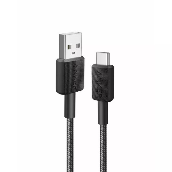 Kabel ANKER 322 USB-A na USB-C, 0.9m, crni
