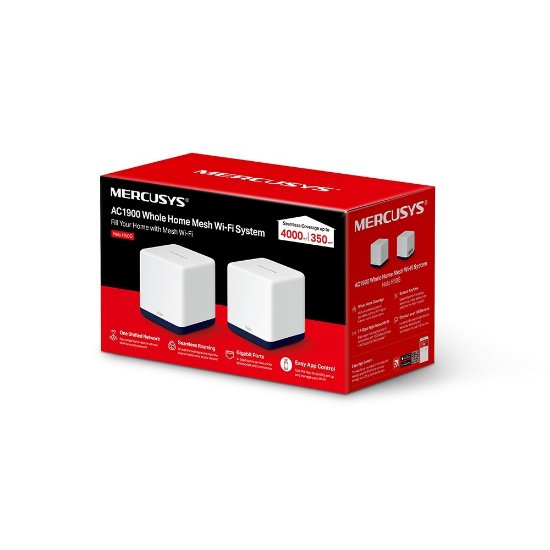 Wireless range extender MERCUSYS Halo H50G, AC1900 Wi-Fi Mesh sustav, bežični, 2 komada