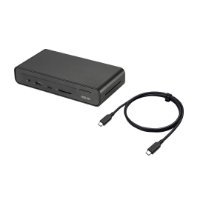 Priklopna postaja ASUS DC301, USB-C na 3xUSB-A, 2xUSB-C, 2xDP, HDMI, LAN, SD, audio, črna