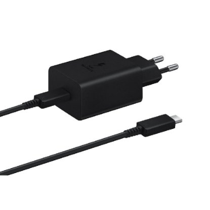 Hišni polnilnik SAMSUNG EP-T4511, 45 W hitro polnjenje, USB-C, USB-C kabel, črn