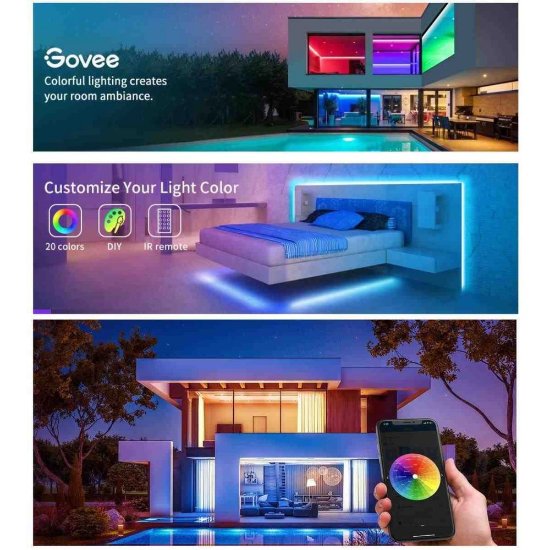 LED set GOVEE WiFi RGB Smart, 5 m