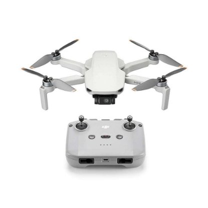 Dron DJI Mini 4K, 4K kamera, 3-axis gimbal, vreme leta do 31min, upravljanje daljinskim upravljačem, sivi