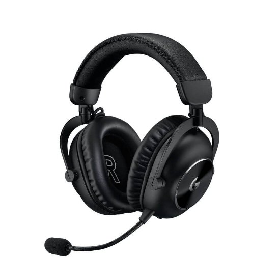 slušalke LOGITECH G PRO X 2 Lightspeed, 7.1, brezžične, črne, stalak