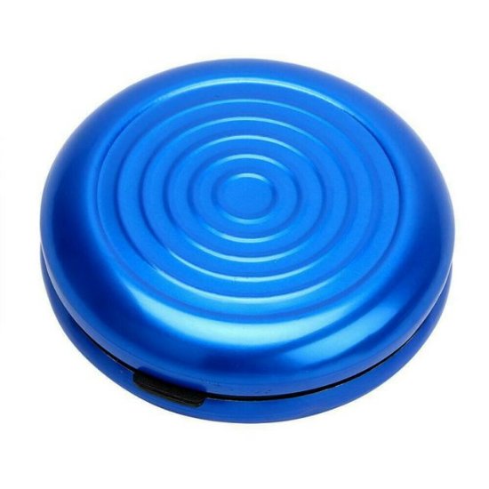 Denarnica za EUR kovance, aluminijasta, modra